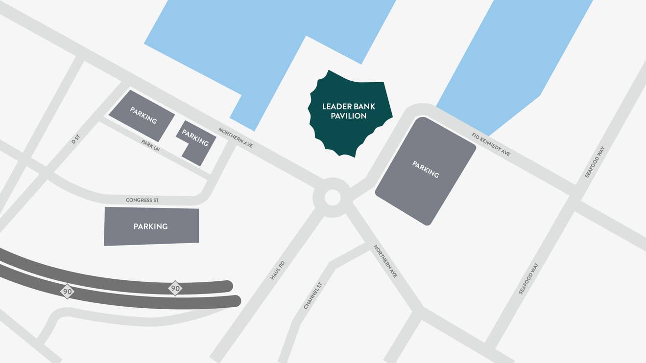 map of parking areas near the venue